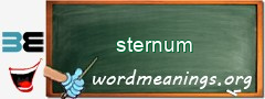 WordMeaning blackboard for sternum